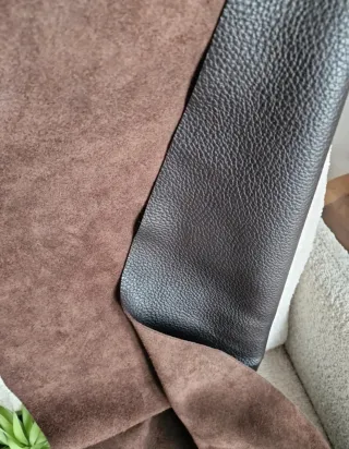 Tela de piel cuero graneado grosor medio