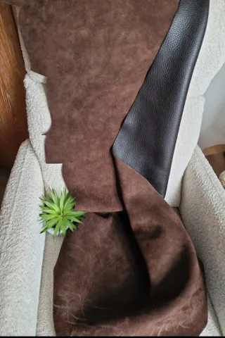 Tela de piel cuero graneado grosor medio