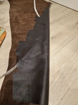 Tela de piel cuero graneado grosor medio