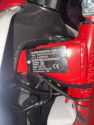 Mini Moto 49cc Infantil Roja y Blanca