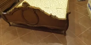 Cama de matrimonio estilo época 135x200