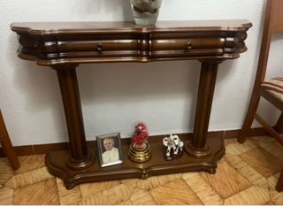 Mueble recibidor madera antiguo