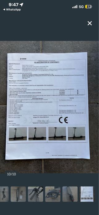Patinete Eléctrico Xiaomi Scooter 4 Gris