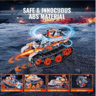 Kit de construção com várias peças