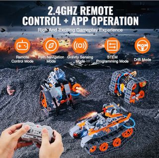 Kit de construção com várias peças