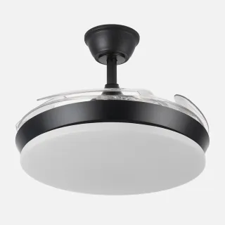 Ventilador Tridente Negro 59W LED 6980Lm DC