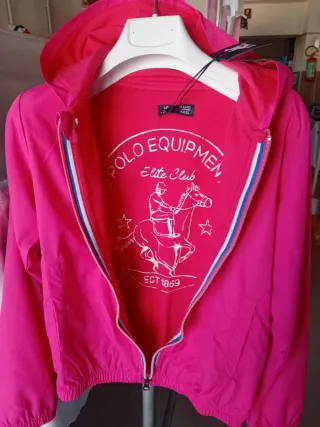 Giacca a Vento Fucsia US GRAND POLO ecc- 8 Anni