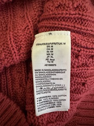 Maglione unisex rosso salmone