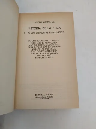 Historia de la ética