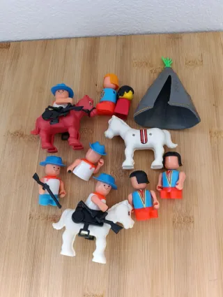 Bullycan Oeste muñecos figuras vaqueros indios