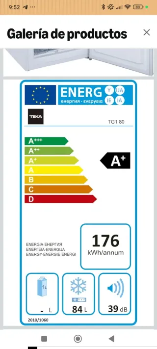 Congelador Vertical Teka