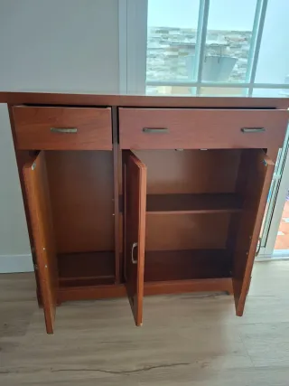 Mueble recibidor madera