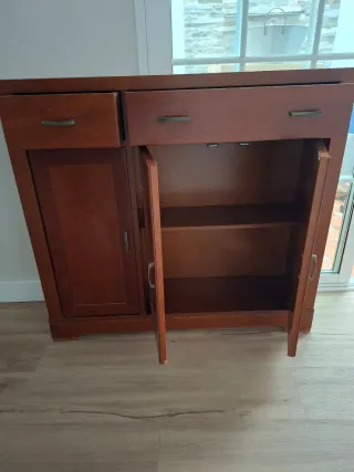 Mueble recibidor madera