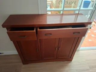 Mueble recibidor madera