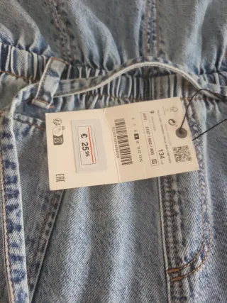 Mono vaquero Zara T.9 años NUEVO