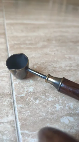 Juego de lacre madera y metal