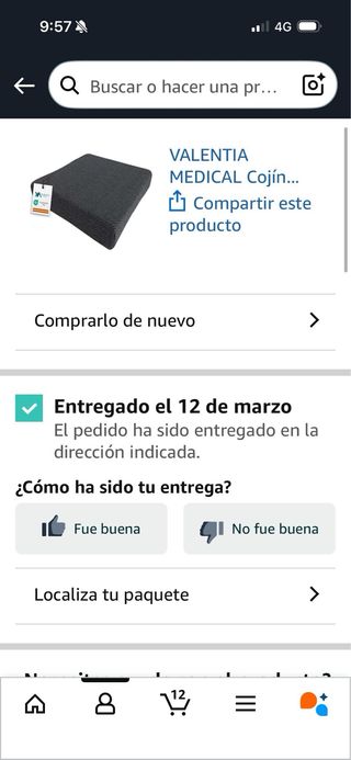 Cojín Antiescaras Cuadrado Valentia