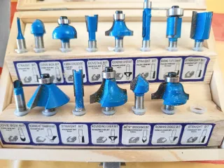 Juego de 6 fresas para madera de 6,5