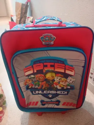 Maleta Patrulla canina Roja y Azul