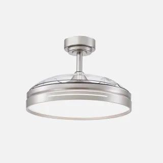 Ventilador Micenas Níquel LED 106cm