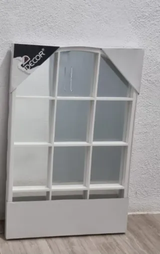 ESPEJO-VENTANA BLANCO 76x52cm