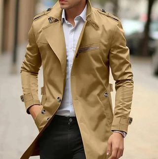 Chaqueta Trench Camel Hombre - Artesanía Española