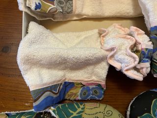 Set 6 pezzi spugna cotone