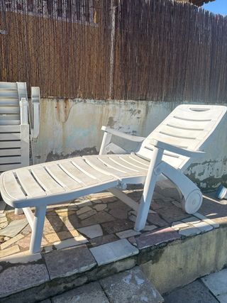 2 Hamacas plegables blancas