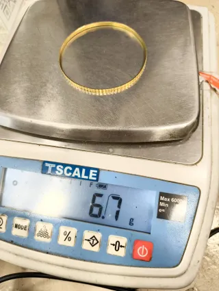 Pulsera Oro 18kt fina y rígida con tallas