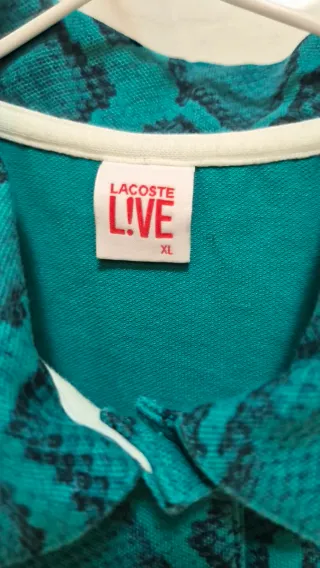 Vestido Lacoste Verde Serpiente