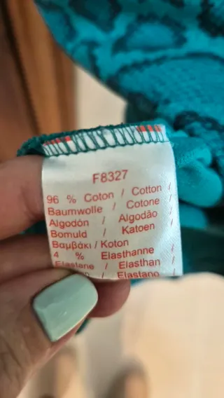 Vestido Lacoste Verde Serpiente