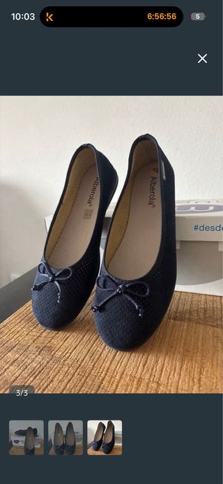 Manoletinas Alberola Azul Marino