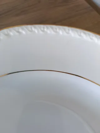Set piatti vintage porcellana MZ oro