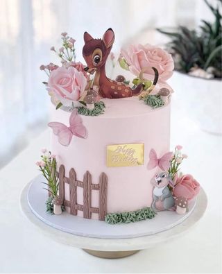 Torta scenografica Bambi e amici