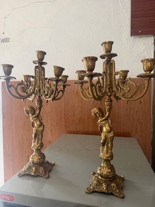 Candelabros Barroco Bronce