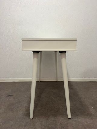 Escritorio de madera maciza blanco