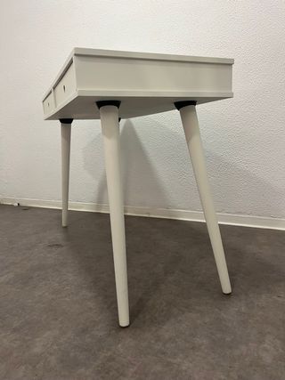 Escritorio de madera maciza blanco