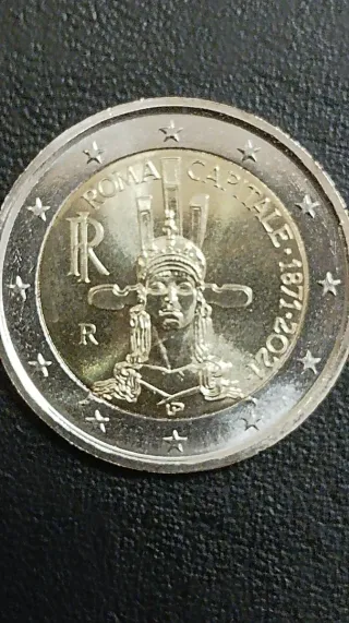 Moneda 2€ Italia Roma Capitale 1871-2021