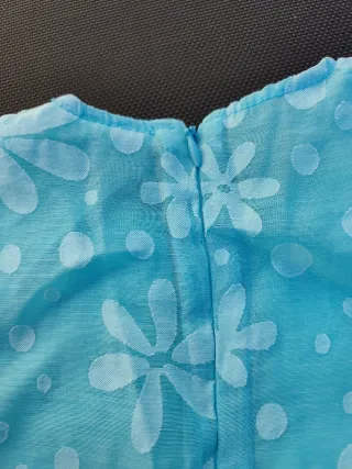 Precioso Vestido color tirquesa talla 12 meses