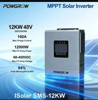 Kit INVERSOR 12KW+BATERIAS LIFEPO4+4 REGULADORES