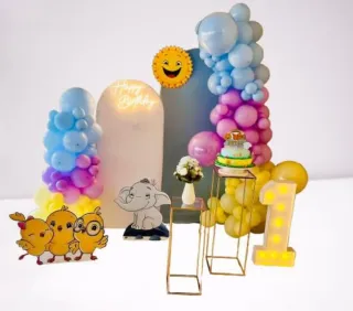 Arco orgánico globos fiesta