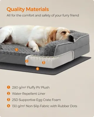 Cama viscoelástica para perros XXL