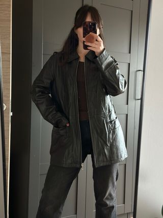 Chaqueta Piel In Extenso Talla 44 ( M-L)