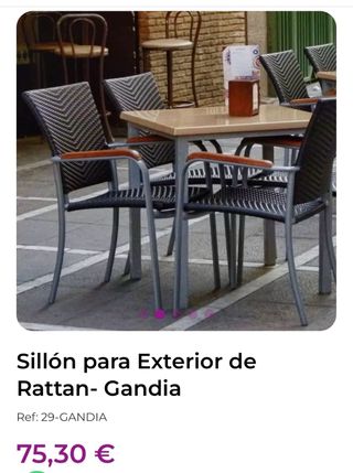 60 Silla terraza restaurante  precio ud 20€