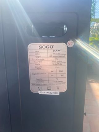 Estufa a gas SOGO
