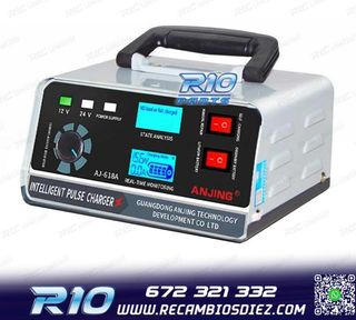 CARGADOR DE BATERIA 12v 24v COCHE MOTO BARCO