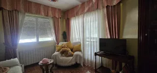 2 Cortinas de salón vintage a medida rosas y blanc