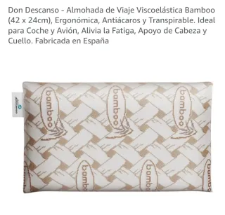 Almohada Viaje Don Descanso Bamboo