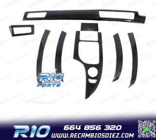 KIT EMBELLECEDORES INTERIOR BMW E60 03-10 CARBONO
