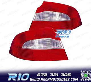 PILOTOS PARA SKODA SUPERB 08-13 BLANCO ROJO